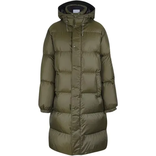 Long Khaki Down Jacket , female, Sizes: 4XL - Yves Salomon - Modalova