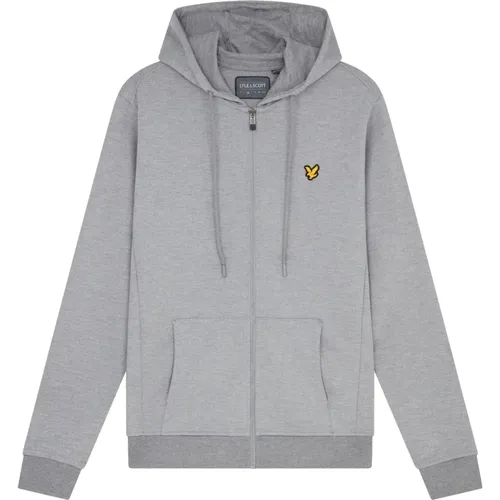 Zip-throughs, male, , Size: S Fly Fleece Hoodie - Lyle & Scott - Modalova