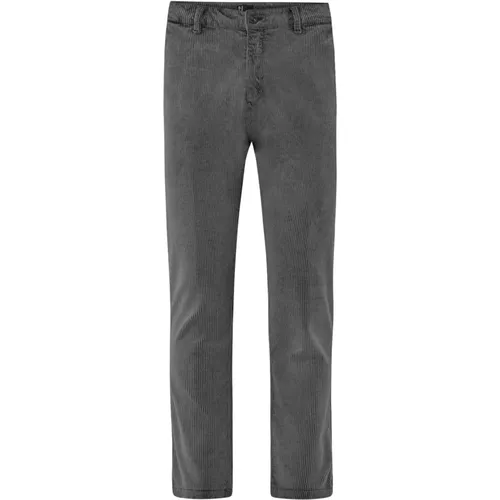 Chinos, male, , Size: W38 Acid Washed Corduroy Chino Pants - BomBoogie - Modalova