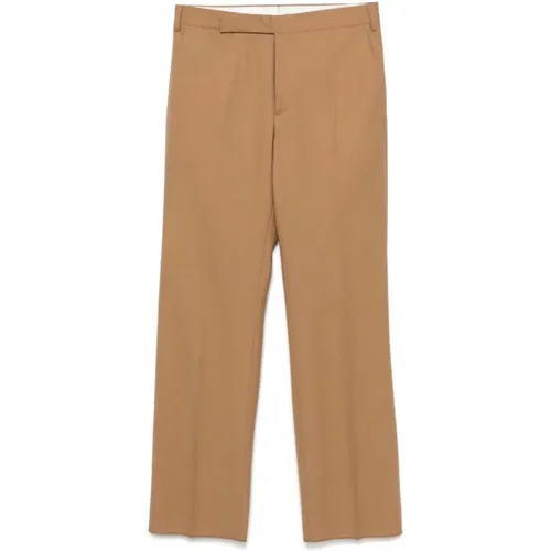 Straight Trousers, male, , Size: L Beige Trousers for Men - Lardini - Modalova