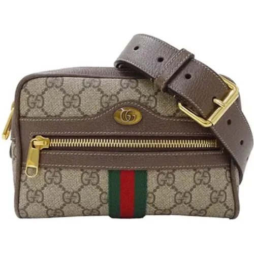 Pre-owned Belt Bags, female, , Size: ONE SIZE Pre-owned Leather shoulder-bags - Gucci Vintage - Modalova