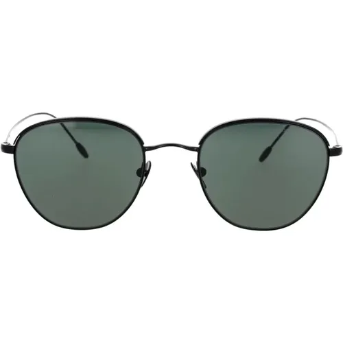 Sunglasses, unisex, , Size: 51 MM Square Metal Sunglasses Green Lenses - Giorgio Armani - Modalova