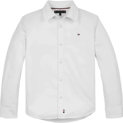 Weiße Oxford Hemd Langarm - Tommy Hilfiger - Modalova