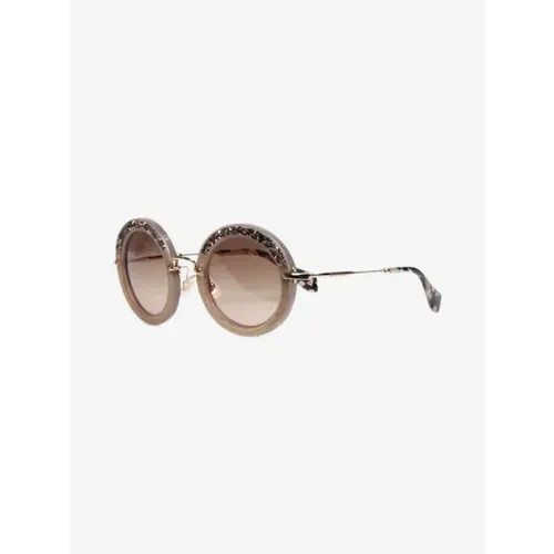 Pre-owned Accessories, female, , Size: ONE SIZE Pre-owned Glass sunglasses - Miu Miu Pre-owned - Modalova