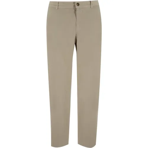 Slim-fit Trousers, male, , Size: L Elasticated Waistband Trousers with Pockets - MC2 Saint Barth - Modalova