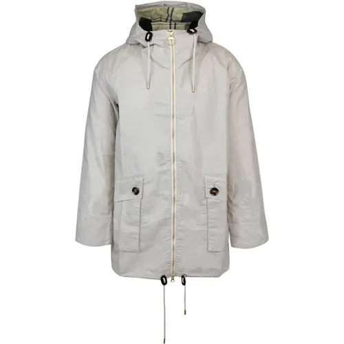 Ivory Rain Parka Coat , female, Sizes: XS - Barbour - Modalova