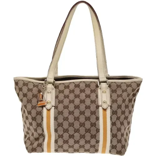 Pre-owned Tote Bags, female, , Size: ONE SIZE Pre-owned Canvas totes - Gucci Vintage - Modalova