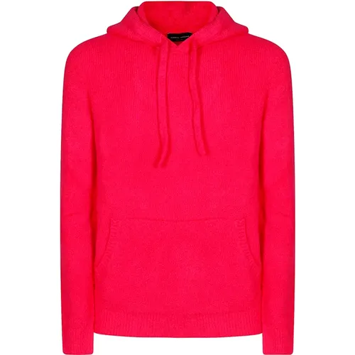 Hoodie Pullover mit Kordelkapuze , Herren, Größe: XL - Roberto Collina - Modalova