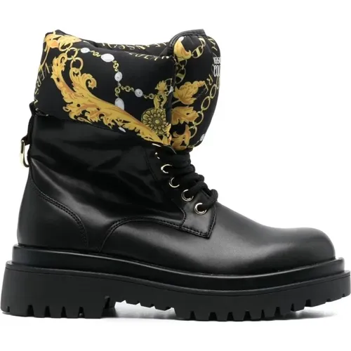 Black Gold Drew Booties , female, Sizes: 3 UK, 7 UK, 6 UK, 4 UK, 5 UK - Versace Jeans Couture - Modalova