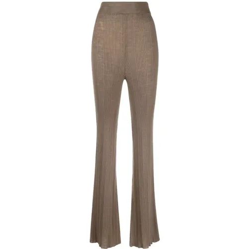 Wool flared pants , female, Sizes: M, S, XS, L - Remain Birger Christensen - Modalova