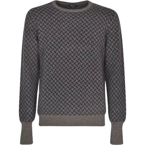 Men's Clothing Sweatshirts Grey Blue Aw23 , male, Sizes: 3XL, 2XL, XL - Drumohr - Modalova