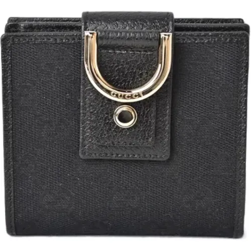 Pre-owned Wallets, female, , Size: ONE SIZE Pre-owned Canvas wallets - Gucci Vintage - Modalova