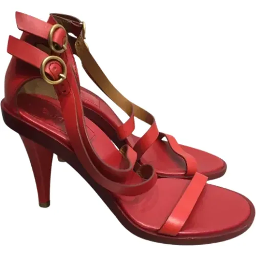 Pre-owned Pumps, female, , Size: 8 1/2 US Pre-owned Leather sandals - Chloé Pre-owned - Modalova