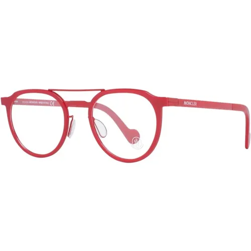 Glasses, unisex, , Size: ONE SIZE Round Optical Frames Metal Plastic - Moncler - Modalova