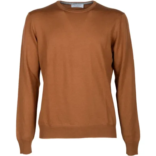 Merino Caramel Sweater , male, Sizes: 4XL, 5XL, 2XL - Gran Sasso - Modalova
