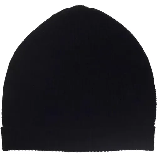 Beanies, male, , Size: S Ribbed Merino Wool Hat - Alpha Studio - Modalova