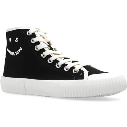 Canvas Sneakers with White Accents , female, Sizes: 3 UK, 5 UK, 4 UK - PS By Paul Smith - Modalova