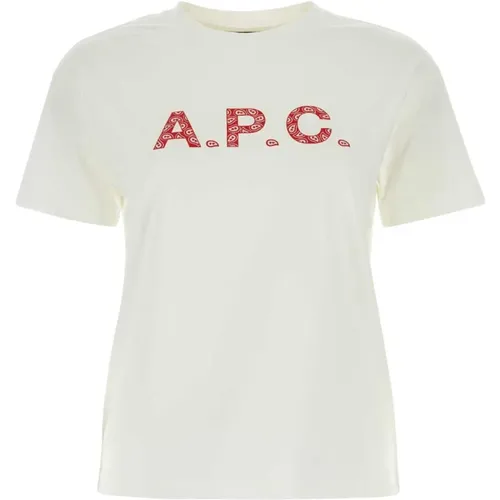Weißes Baumwoll-T-Shirt A.p.c - A.p.c. - Modalova