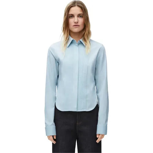 Cotton Pleated Shirt , female, Sizes: S, M, XS - Loewe - Modalova