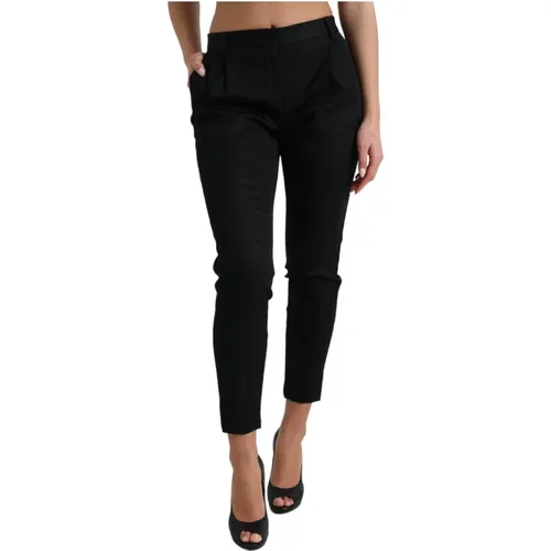 Luxuriöse High Waist Skinny Cropped Hose - Dolce & Gabbana - Modalova