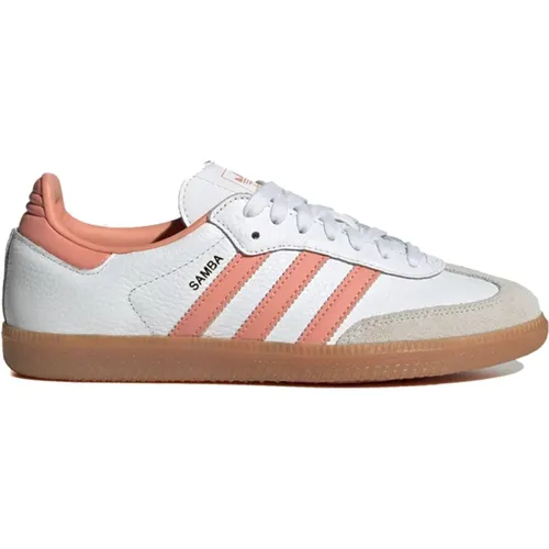 Samba OG Leather Sneakers , female, Sizes: 7 UK, 3 UK, 8 1/3 UK, 6 1/3 UK, 7 2/3 UK, 4 1/3 UK, 3 2/3 UK, 5 UK, 5 2/3 UK - Adidas - Modalova