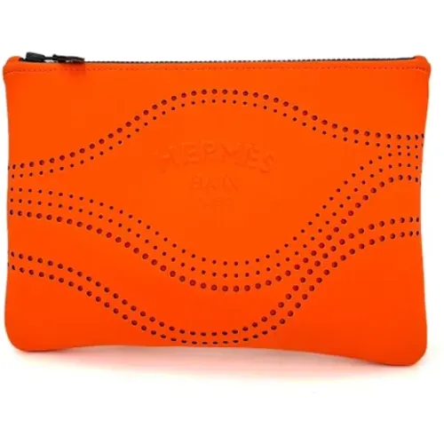 Pre-owned Clutches, female, , Size: ONE SIZE Pre-owned Fabric clutches - Hermès Vintage - Modalova