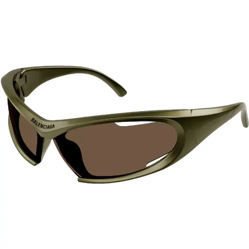 Stylish BB Sunglasses in Khaki , unisex, Sizes: ONE SIZE - Balenciaga - Modalova