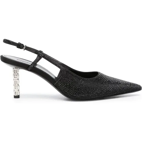 G Cube Slingback Pumps with Rhinestone Embellishment , female, Sizes: 3 UK - Givenchy - Modalova