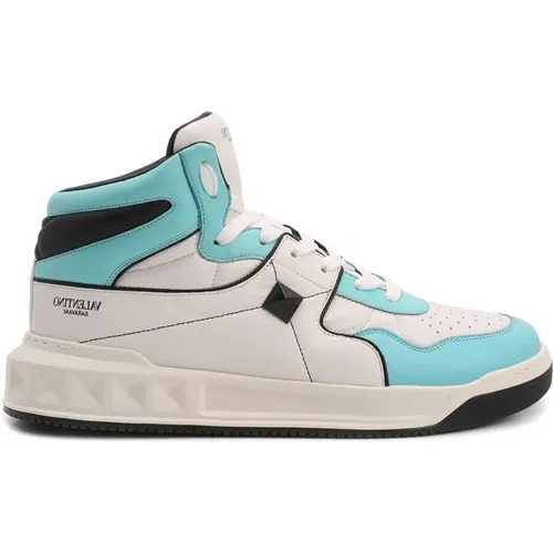 High-Top Sneakers with Stud Embellishments , male, Sizes: 8 UK, 7 UK, 6 1/2 UK, 7 1/2 UK, 8 1/2 UK - Valentino Garavani - Modalova