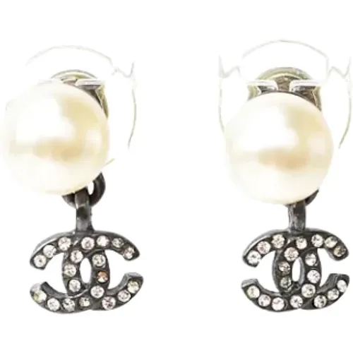 Pre-owned Metal earrings , female, Sizes: ONE SIZE - Chanel Vintage - Modalova