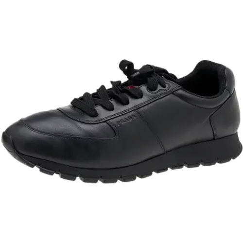 Pre-owned Sneakers, male, , Size: 10 1/2 US Pre-owned Leather sneakers - Prada Vintage - Modalova