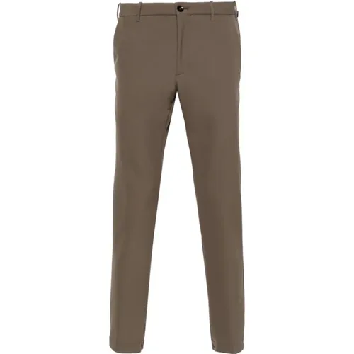 Khaki Elasticated Waistband Pants , male, Sizes: XL, S, M, 2XL, L - Incotex - Modalova