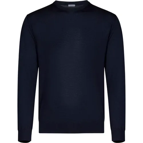 Crewneck Cashmere Silk Sweater , male, Sizes: L, S, 2XL, 3XL, M - Malo - Modalova