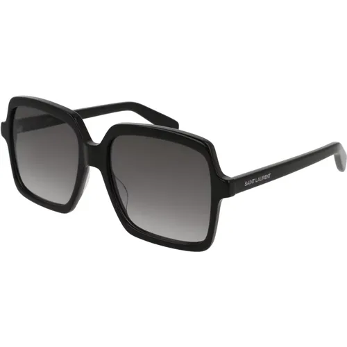 Klassische schwarze Sonnenbrille SL 174 - Saint Laurent - Modalova