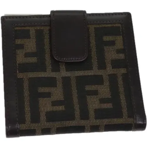 Pre-owned Canvas wallets , female, Sizes: ONE SIZE - Fendi Vintage - Modalova