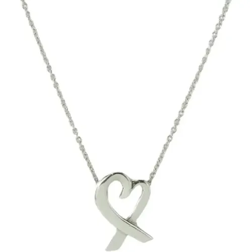 Pre-owned Jewellery, female, , Size: ONE SIZE Pre-owned Silver necklaces - Tiffany & Co. Pre-owned - Modalova