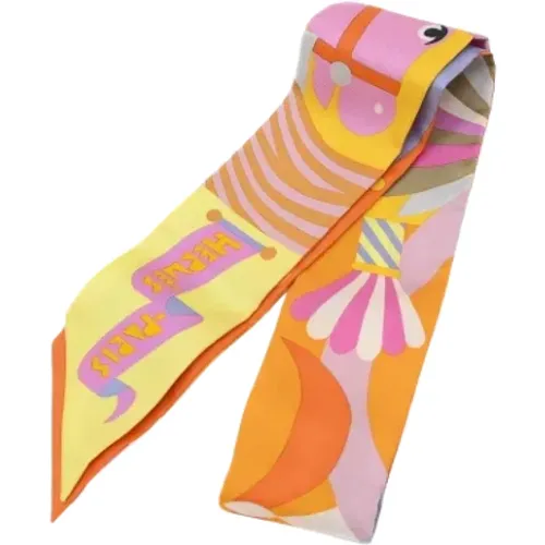 Pre-owned Scarves, female, , Size: ONE SIZE Pre-owned Silk scarves - Hermès Vintage - Modalova