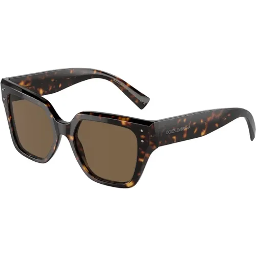 Sunglasses, male, , Size: ONE SIZE Cat Eye Sunglasses - Tortoiseshell - Dolce & Gabbana - Modalova