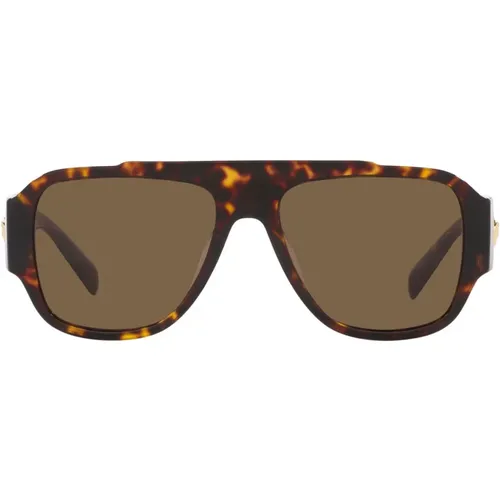 Bold and Classy Pillow-shaped Sunglasses , unisex, Sizes: 57 MM - Versace - Modalova