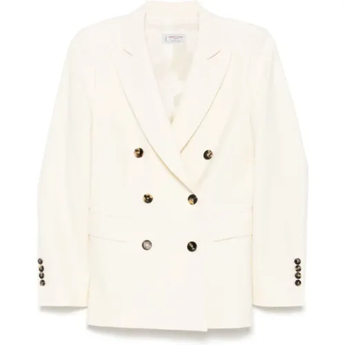 Double-Breasted Wool Jacket , female, Sizes: L, XS - Alberto Biani - Modalova