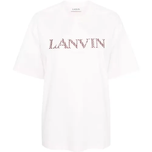 Soft Jersey Logo T-shirts and Polos , female, Sizes: S, XS - Lanvin - Modalova