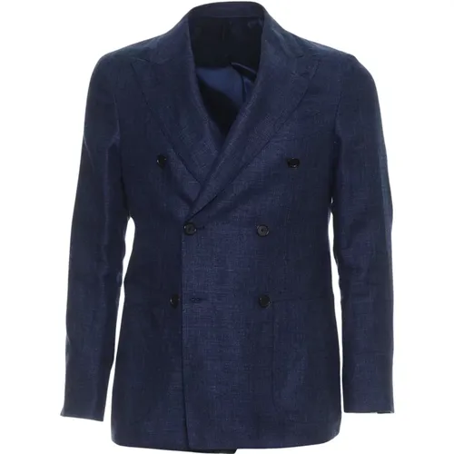 Mens Clothing Blazer Ss24 , male, Sizes: 3XL - Caruso - Modalova