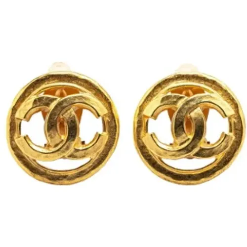 Pre-owned Jewellery, female, , Size: ONE SIZE Pre-owned Metal earrings - Chanel Vintage - Modalova