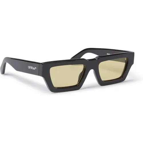 Sunglasses, unisex, , Size: 54 MM Bold Rectangular Sunglasses - Off White - Modalova