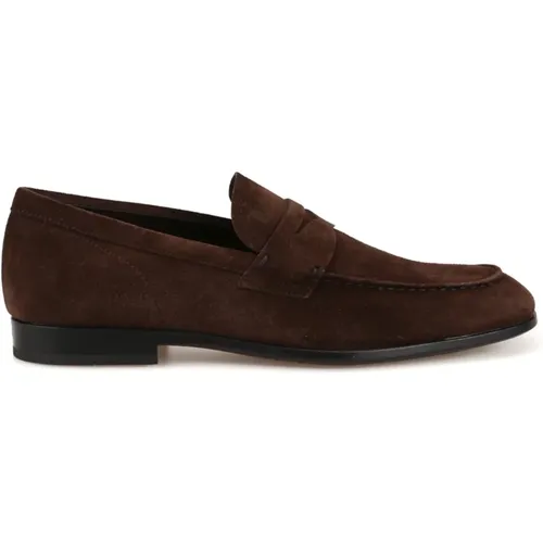 Suede Moccasin Shoes , male, Sizes: 7 UK - TOD'S - Modalova