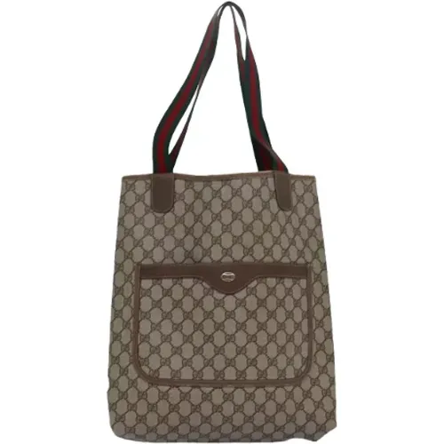 Pre-owned Tote Bags, female, , Size: ONE SIZE Pre-owned Canvas gucci-bags - Gucci Vintage - Modalova