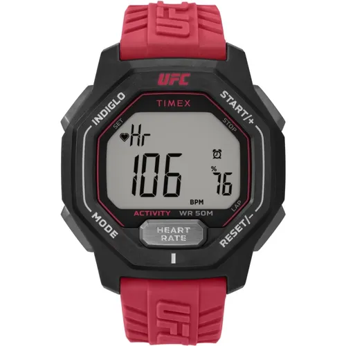 Watches, male, , Size: ONE SIZE UFC Performance Spark Digital Watch - Timex - Modalova