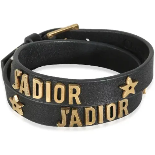 Pre-owned Leather bracelets , female, Sizes: ONE SIZE - Dior Vintage - Modalova