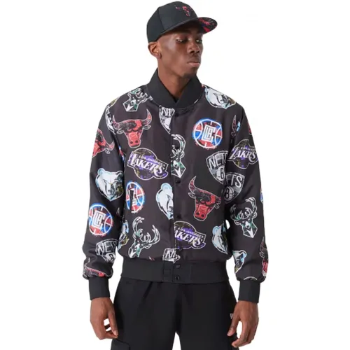 Bomber Jackets, male, , Size: XS NBA Team Bomber Jacket 2023 Season - new era - Modalova