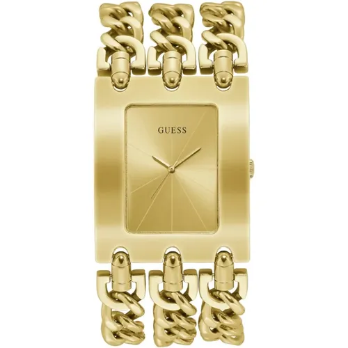 Metallic Gold Bracelet Watch , female, Sizes: ONE SIZE - Guess - Modalova